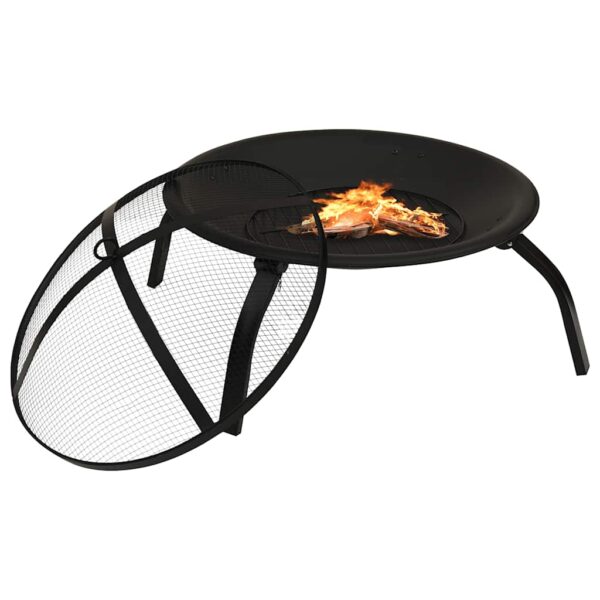 Paesini - Braciere e Barbecue 2 in 1 con Attizzatoio 56x56x49 cm Acciaio - immagine 3