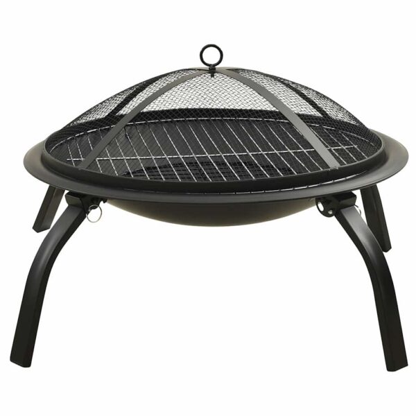 Paesini - Braciere e Barbecue 2 in 1 con Attizzatoio 56x56x49 cm Acciaio - immagine 5
