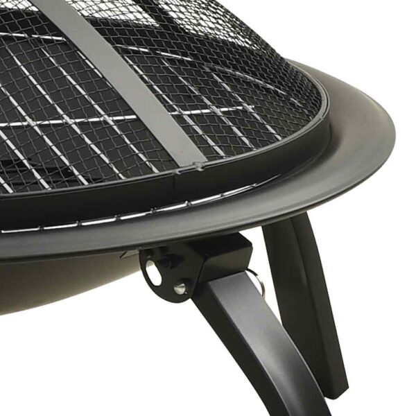 Paesini - Braciere e Barbecue 2 in 1 con Attizzatoio 56x56x49 cm Acciaio - immagine 6