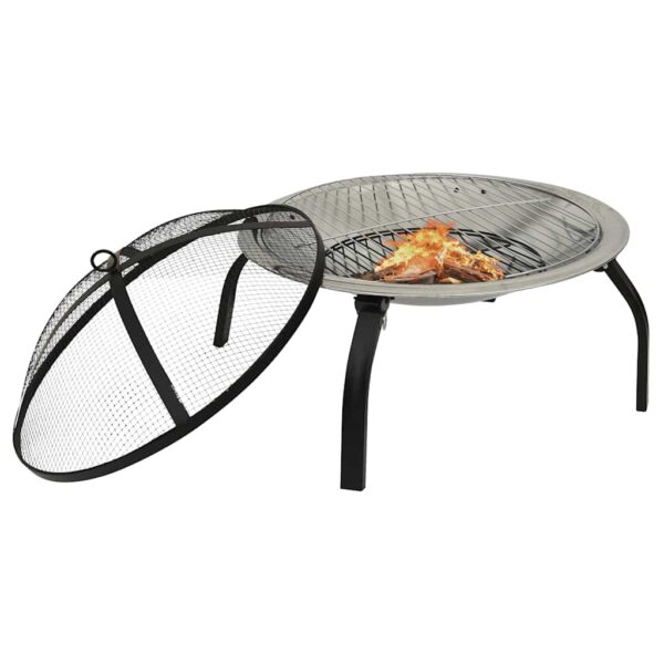 Paesini - Braciere e Barbecue 2in1 e Attizzatoio 56x56x49cm Acciaio Inox - immagine 5