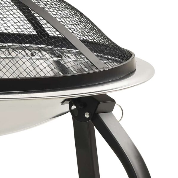Paesini - Braciere e Barbecue 2in1 e Attizzatoio 56x56x49cm Acciaio Inox - immagine 6