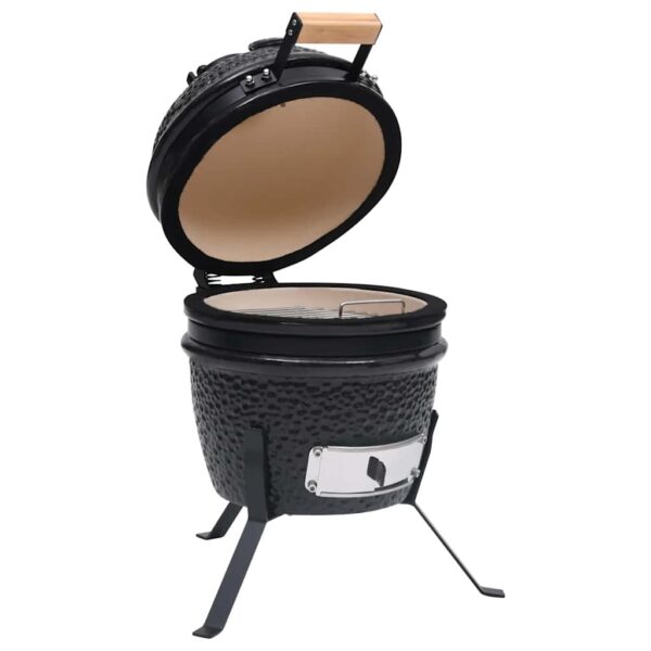 Paesini - Barbecue Affumicatore 2 in 1 Kamado in Ceramica 56 cm Nero - immagine 4