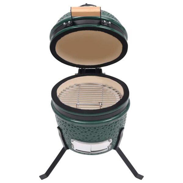 Paesini - Barbecue Affumicatore 2 in 1 Kamado in Ceramica 56 cm Verde - immagine 2