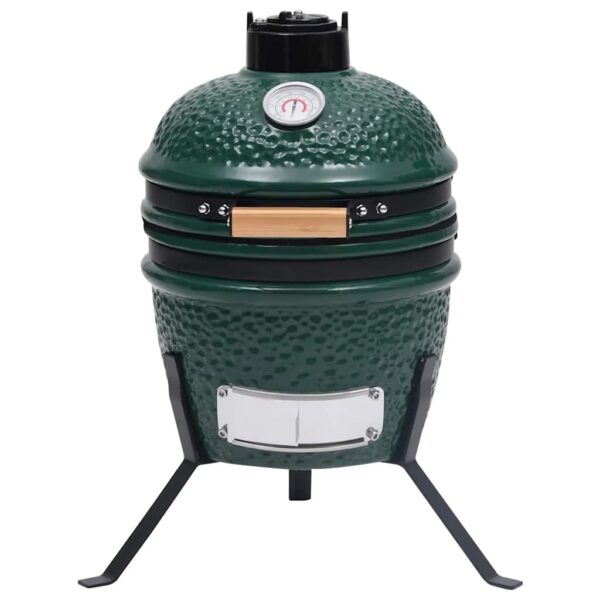 Paesini - Barbecue Affumicatore 2 in 1 Kamado in Ceramica 56 cm Verde - immagine 3