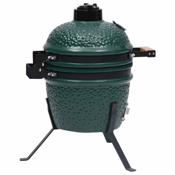 Paesini - Barbecue Affumicatore 2 in 1 Kamado in Ceramica 56 cm Verde - immagine 5