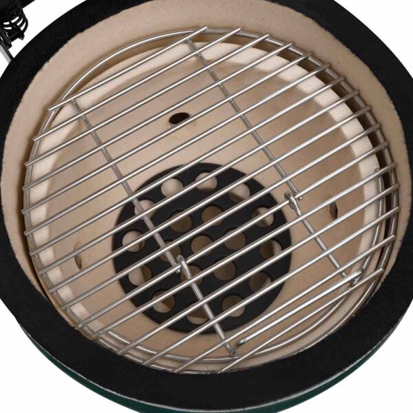 Paesini - Barbecue Affumicatore 2 in 1 Kamado in Ceramica 56 cm Verde - immagine 7