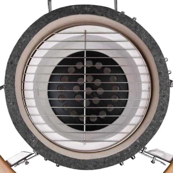 Barbecue Kamado in ceramica griglia fumatore 76 cm - immagine 5
