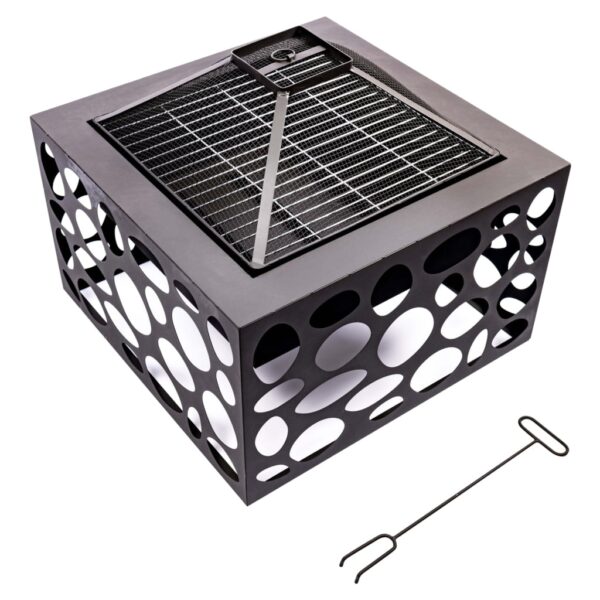 RedFire Braciere con Griglia per Barbecue Mikor Nero - immagine 2