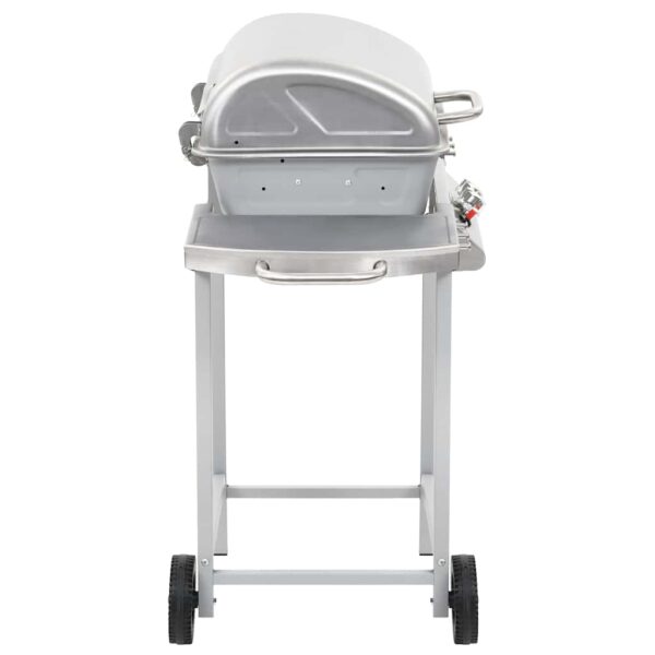 Paesini - Barbecue a Gas con Griglia 2 Fornelli Argento Acciaio Inox - immagine 5