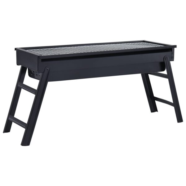 Paesini - Griglia Barbecue da Campeggio Portatile in Acciaio 60x22,5x33cm