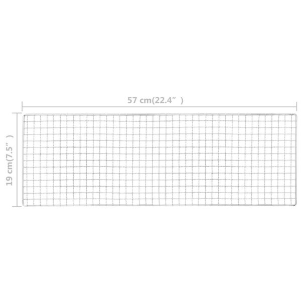 Paesini - Griglia Barbecue da Campeggio Portatile in Acciaio 60x22,5x33cm - immagine 8