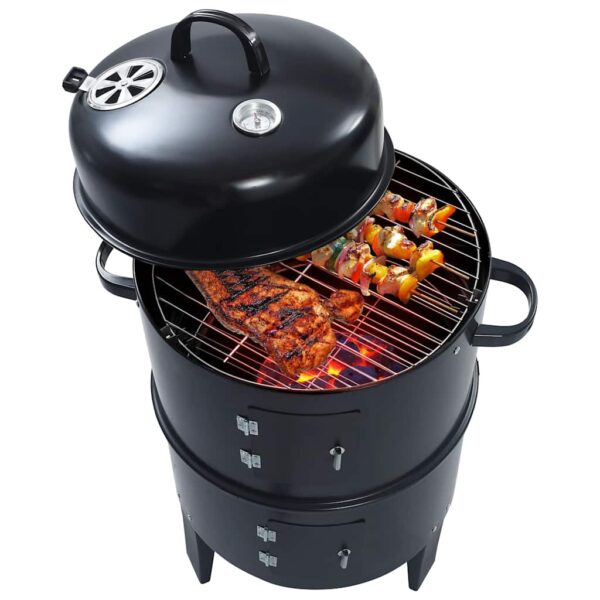 Paesini - Griglia Barbecue a Carbone 3-in-1 40x80 cm - immagine 3