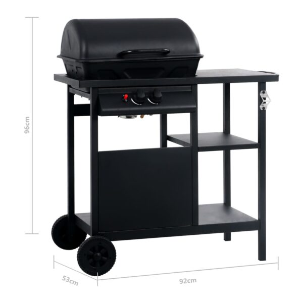 Paesini - Barbecue e Griglia a Gas con 3 Ripiani Nero - immagine 8