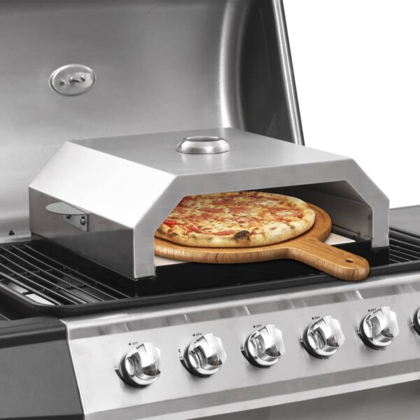 Paesini - Forno Pizza con Piastra Ceramica per Barbecue a Gas e Carbone