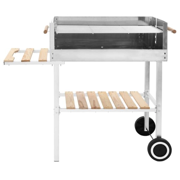 Paesini - Griglia per Barbecue a Carrello XXL Acciaio Inox con 2 Ripiani - immagine 2