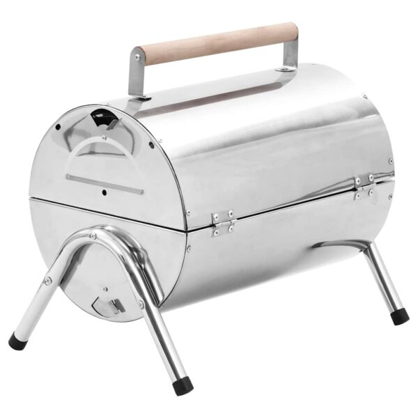 Paesini - Barbecue da Tavolo Portatile in Acciaio Inox con Doppia Griglia - immagine 6