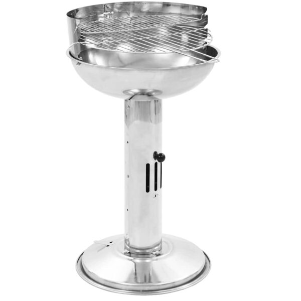 Paesini - Griglia per Barbecue a Carbone con Piedistallo in Acciaio Inox