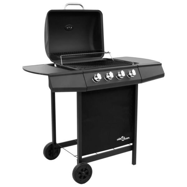 Paesini - Griglia Barbecue a Gas con 4 Bruciatori Nera - immagine 4